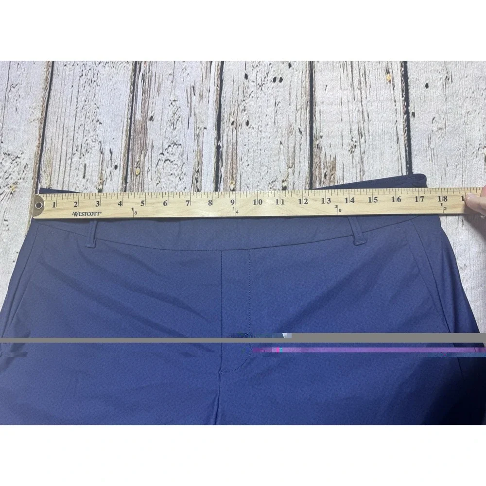 Spanx Shorts Womens XL Blue Stretch Pockets Sunshine 4